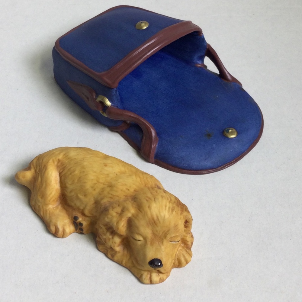 Princeton Gallery 1991 Purse Napper Cocker Spaniel Fine Porcelain